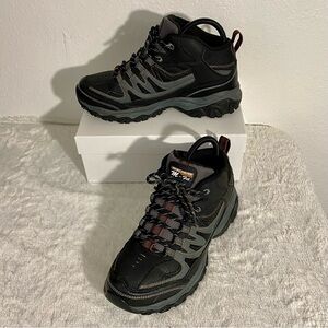Skechers After Burn M-Fit Geardo Mid Hiking Boots Men’s Size 6.5 Black & Gray